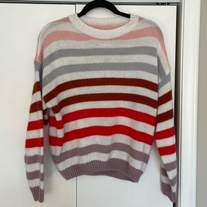 Colorful striped sweater